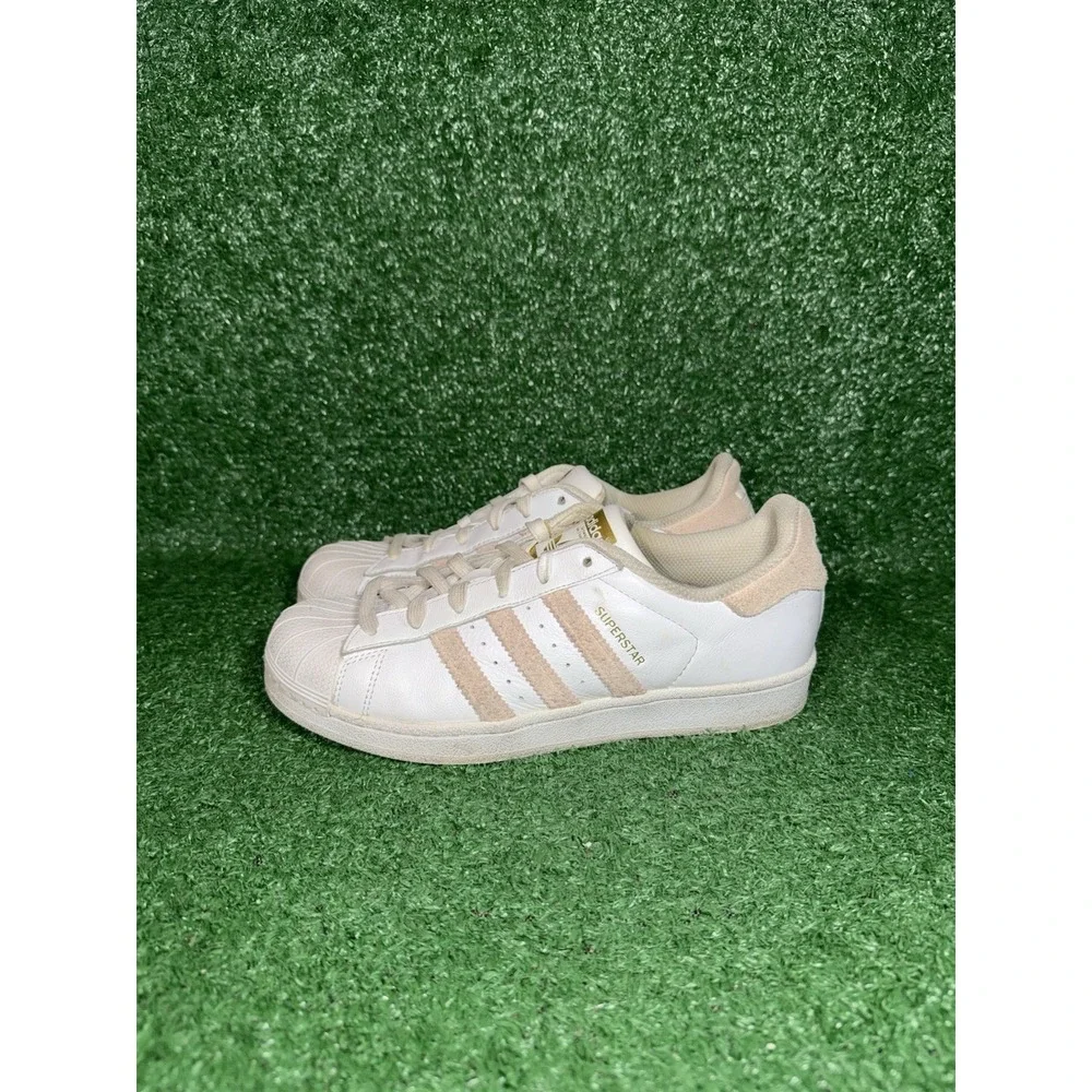Adidas Superstar Shoes Women 7.5 Mens 6 Pink White Shell Toe Casual‎ Sneaker